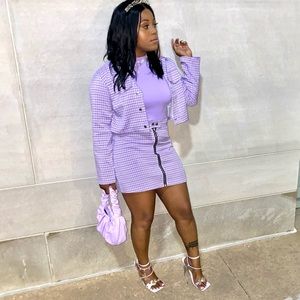 2 piece Lavender Skirt Set